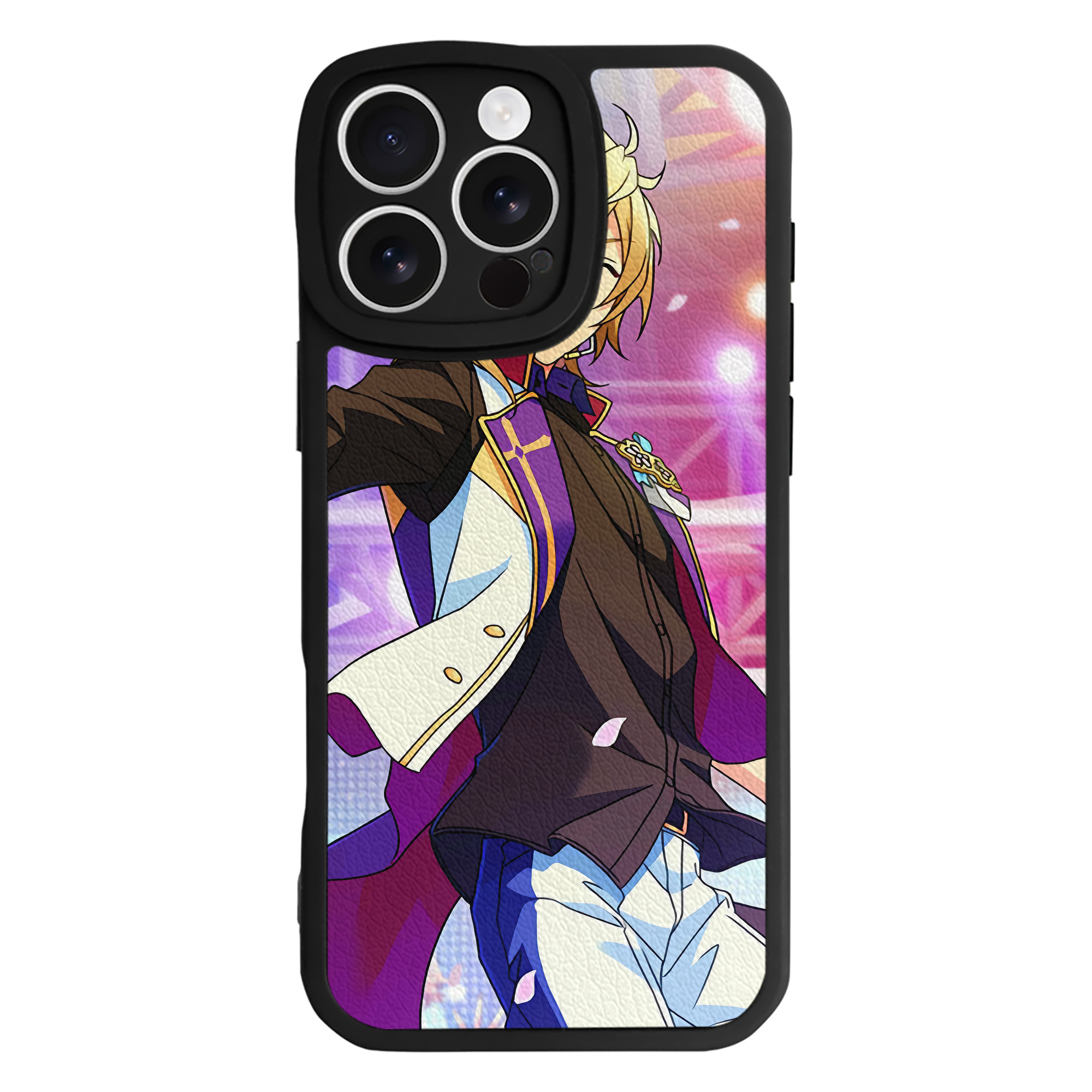 （画像用） あんさんぶるスターズ! Ensemble Stars 【iPhone 16シリーズ対応】シリコンスマホケース（レザー調） 材質：シリコン